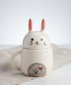 Taza "CONEJO" con tapa